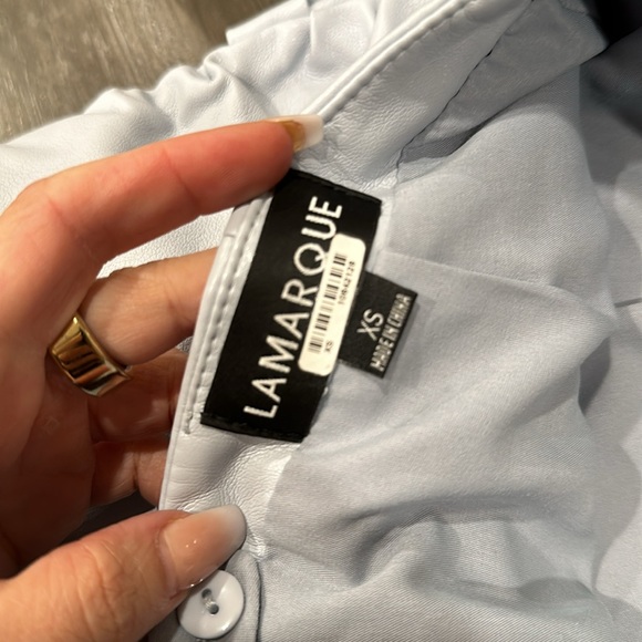 Lamarque Women's Astrid Mini Skirt Xs Size Powder Blue - Picture 8 of 8